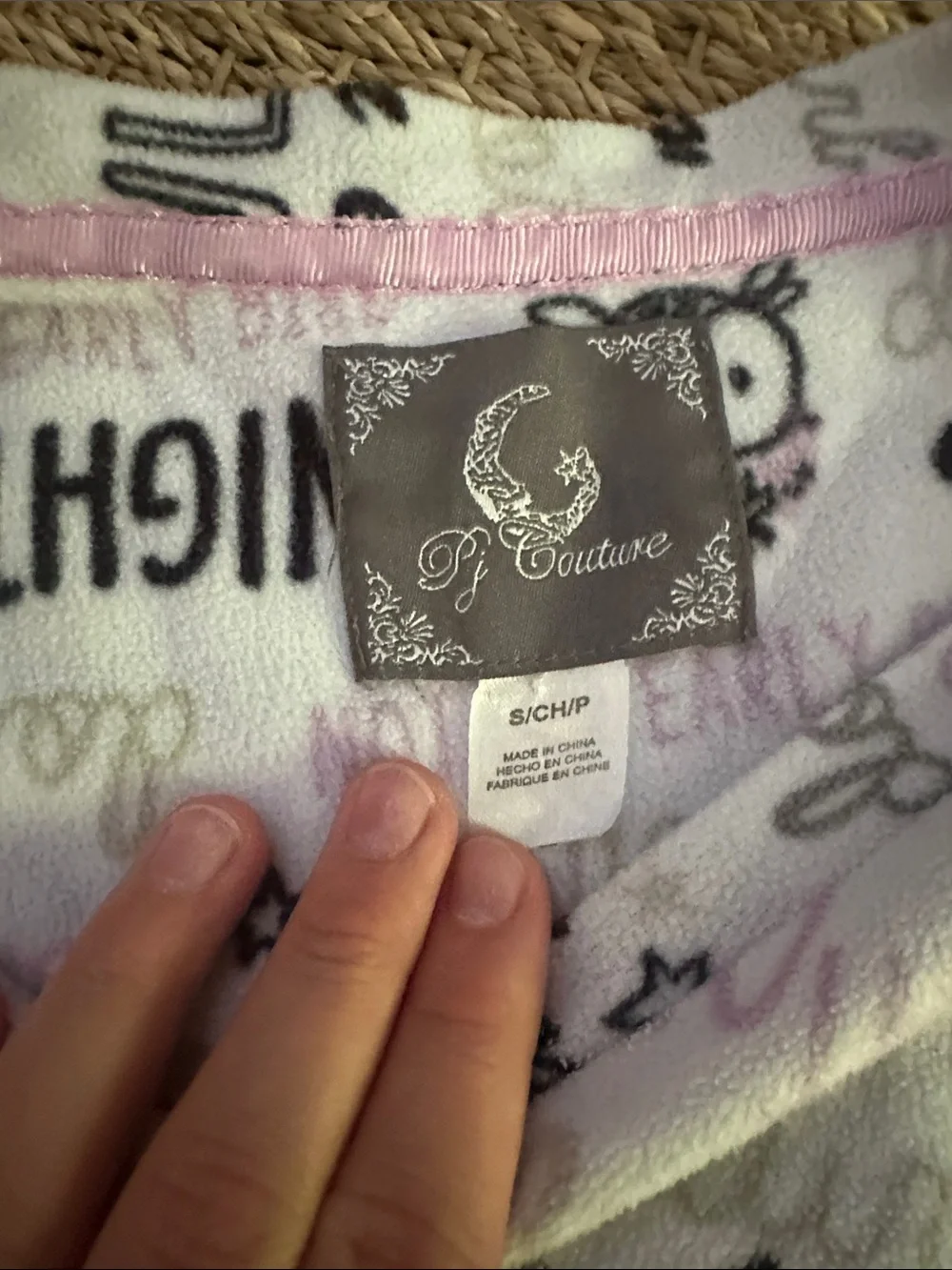 Justice White & Light Pink Owl Print Pajama Set